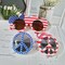 8PCS American Flag Party Glasses Set – 4th of July Red White Blue Patriotic Sunglasses Photo Booth Props for Independence Day, Memorial Day, Veterans Day & Party Favors